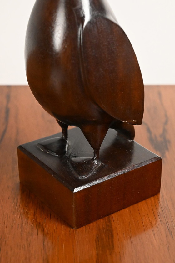 Image 1 of Scultura in legno di un uccello