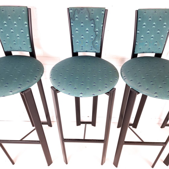 Image 1 of 4x sgabello da bar vintage in stile Memphis