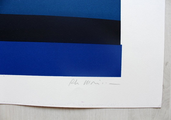 Image 1 of Philippe Morisson "Distanze" - serigrafia - edizione di 175 - firmato - (76 x 64 cm)