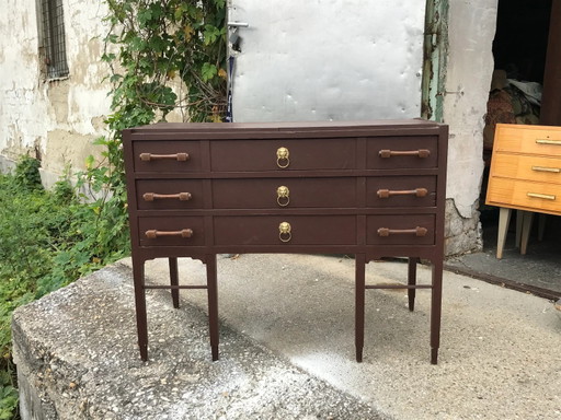 Vintage Braune Kommoden, 1950er Jahre