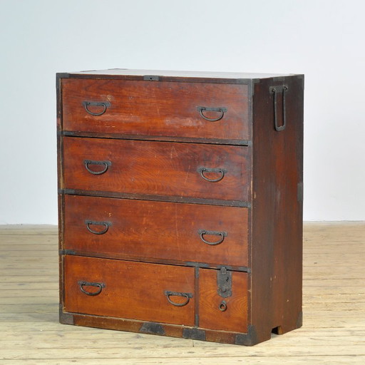 Japanische Tansu Kommode, circa 1890 – ladekasten, Iron, Wood