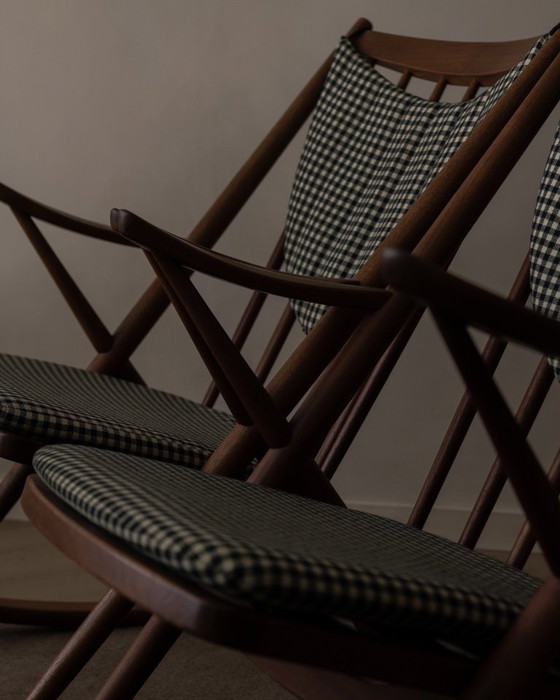 Image 1 of Dänischer Teak-Schaukelstuhl Modell 182 von Frank Reenskaug für Bramin, 1950er Jahre