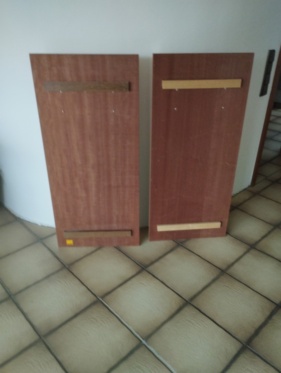 Image 1 of Garderobe Wandkapstok panelen vintage 70s