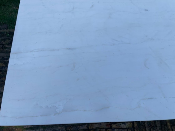 Tuintafel Bistrotafel Met Marmer Frans Antiek Frans – Marble, Wood (photo 12 of 17)