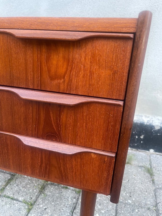 Image 1 of Deense teakhouten ladekast in mid-century modern stijl, jaren 60