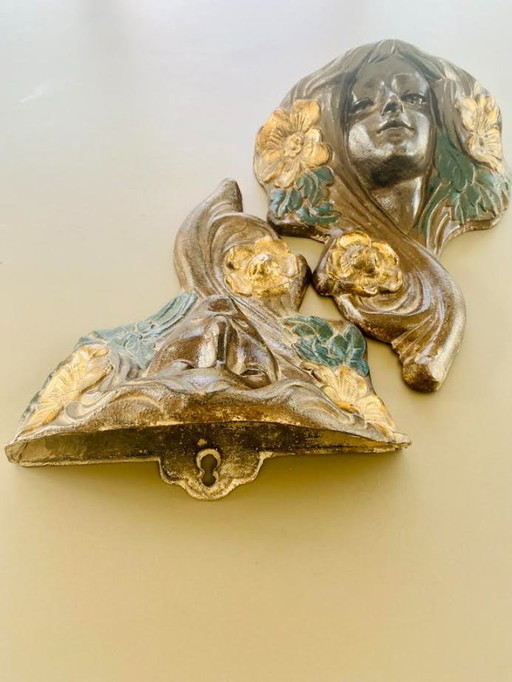 Pair of Mucha planters