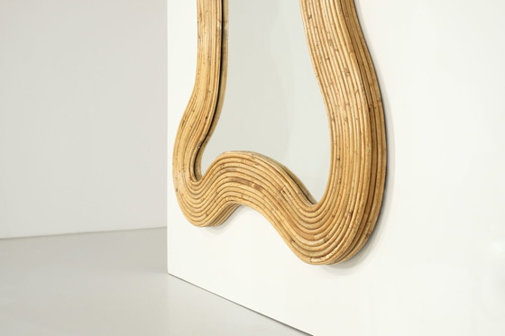 Image 1 of Bamboo mirror Large format, Italy Contemporary.