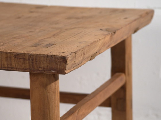 Antieke salontafel (ca. 1900) #4, Hout, Bruin, Rustic (foto 20 van 22)