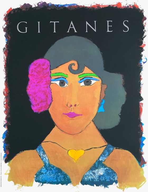 Image 1 of GITANES - HOMMAGE À MAX PONTY Hayakawa Yoshio  original poster 1991