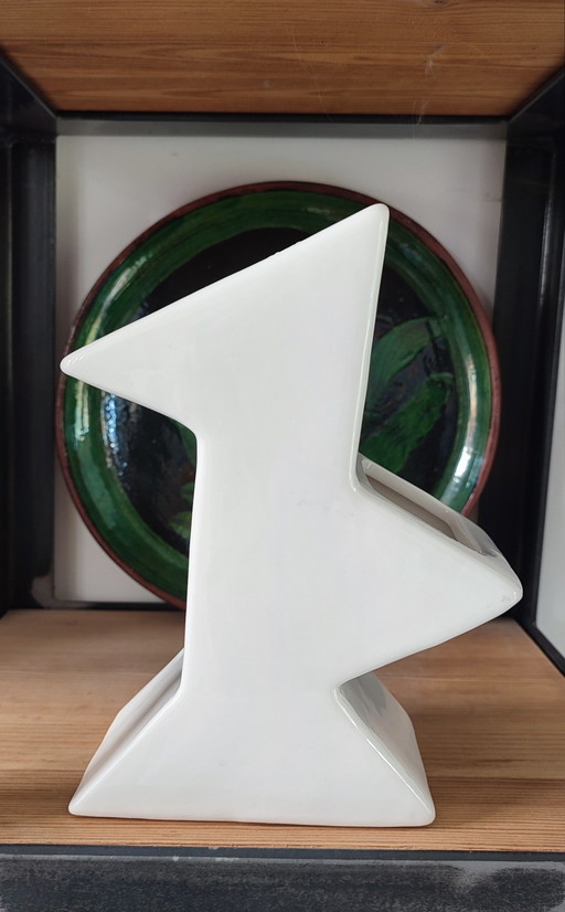 Art Deco ceramic double vase