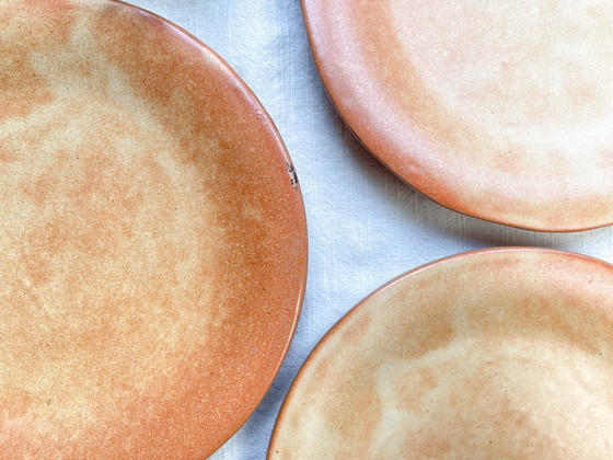 3 Petites Assiettes Vintage en Grès Vallauris – Vaisselle, Mid Century Modern (photo 8 of 9)