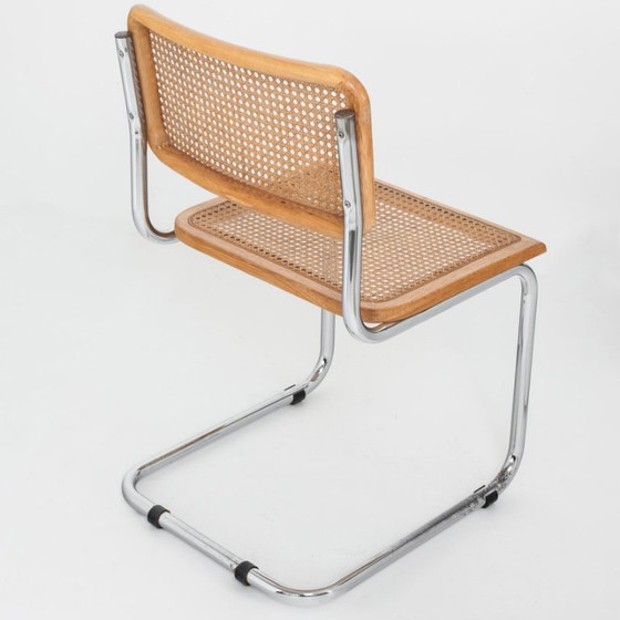 Set di 6 sedie Cesca. Realizzate su disegno di Marcel Breuer. Anni '80. – Sedie da pranzo, Wood, Wicker (photo 14 of 26)