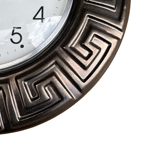 Image 1 of Grey ceramic wall clock, Atlanta, Germany, 1980s.