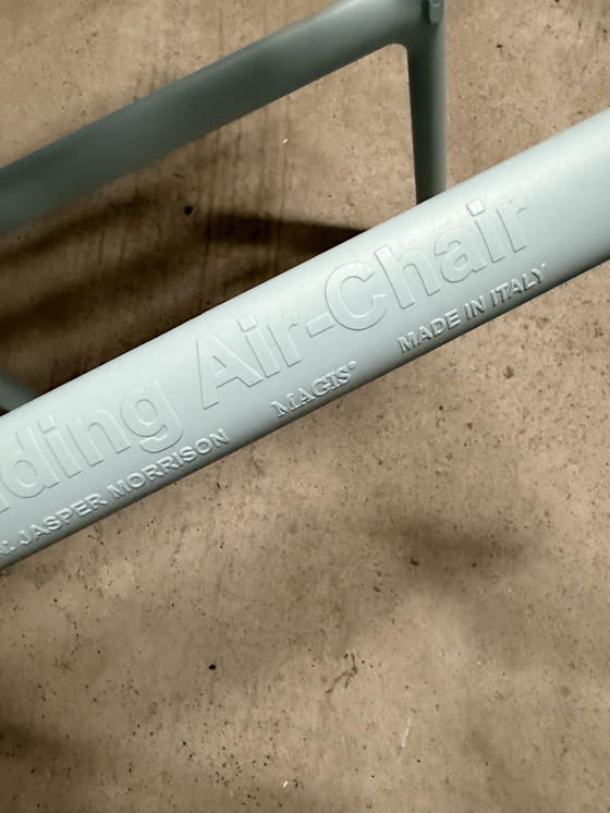 Image 1 of 4x Magis Folding Air-Chair - Jasper Morrison + crochet mural chrome