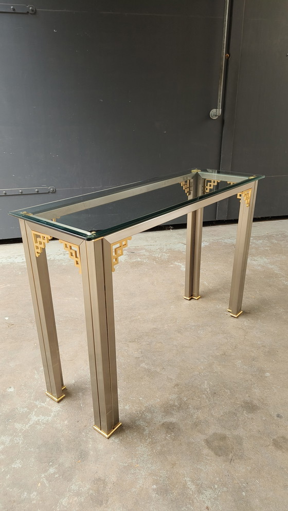 Image 1 of Tavolino laterale Hollywood Regency Maison Jansen Design 