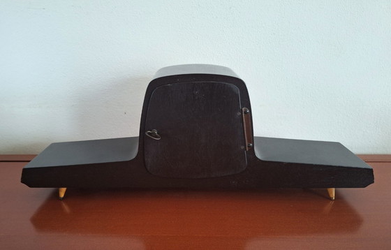 Image 1 of Vintage Art Deco Table Clock, Franz Hermle, Hald 1960s