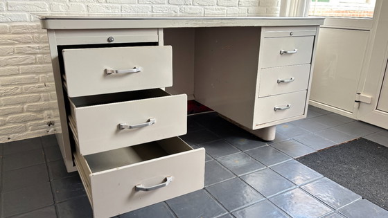 Image 1 of Scrivania in metallo retrò Gispen / Ahrend – design industriale