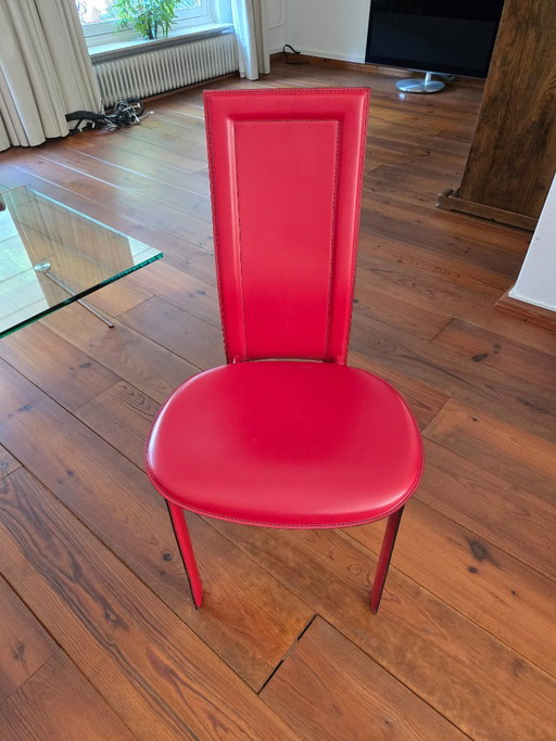 6 sedie da pranzo Cattalan Italia in ottime condizioni. – Cattelan Italia, eetkamerstoelen, Leather
