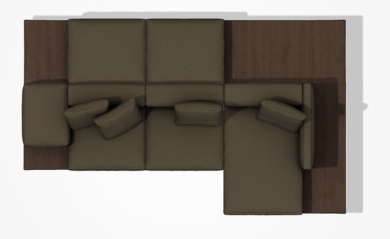 Image 1 of Divano Dock B&amp;B Italia versione alta base in legno