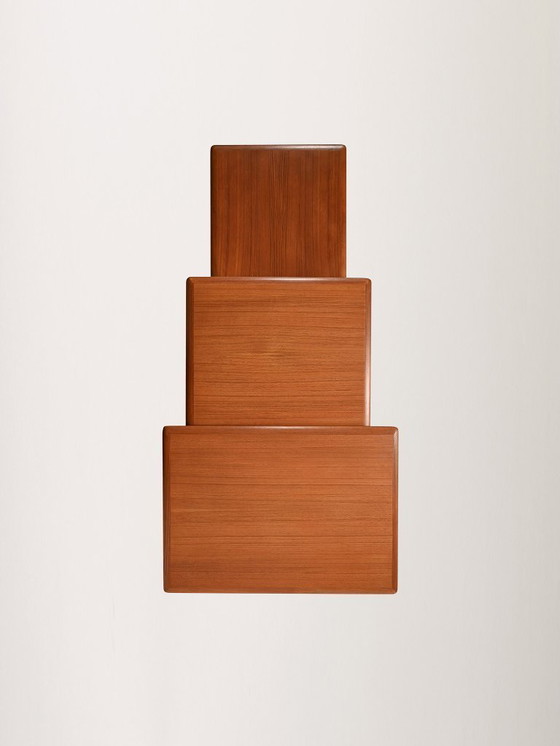 Image 1 of Scandinavian nesting tables from the 1950s–60s