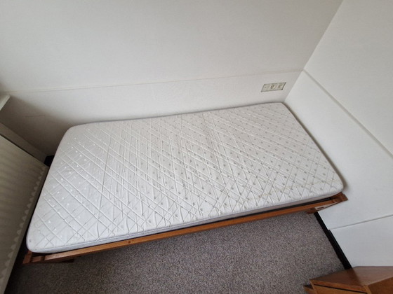 Vintage Oak Bed Frame (Single beds) – Craftsmanship 1958 – Geen, meubelmaker, Wood (photo 5 of 5)