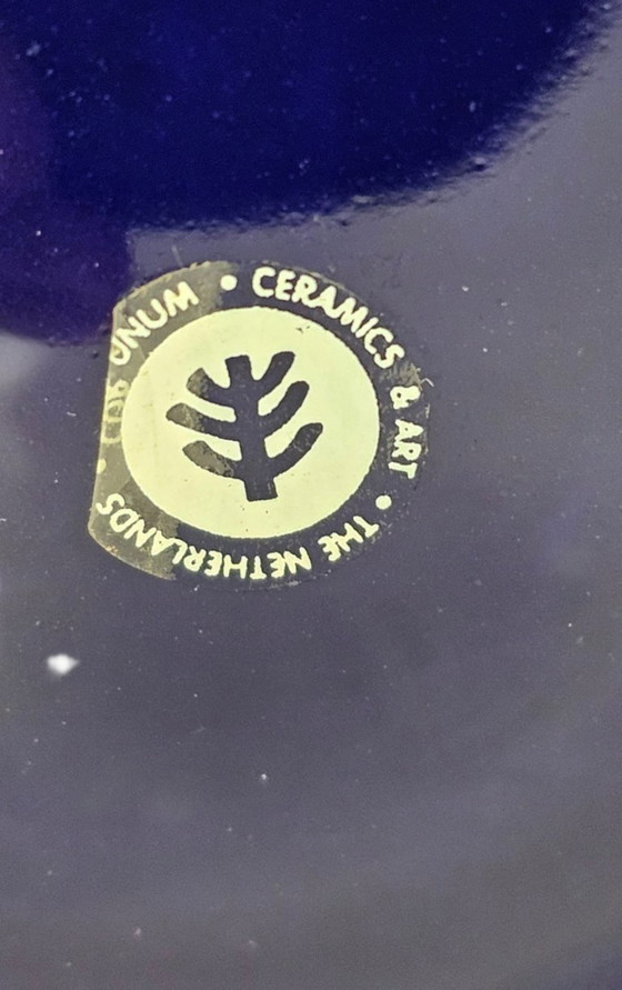 Image 1 of Cor Unum - XL Bouquet vase - Zweitse Landsheer - cobalt blue - 80s