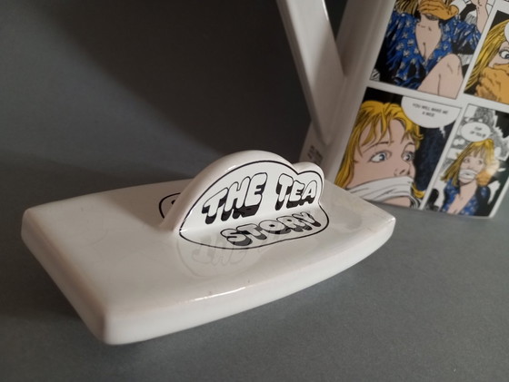 Image 1 of Juraj Mihalik Postmodern/Pop-Art Comics 'Tea & Coffee Story' Theepot 1980's Zeldzaam!