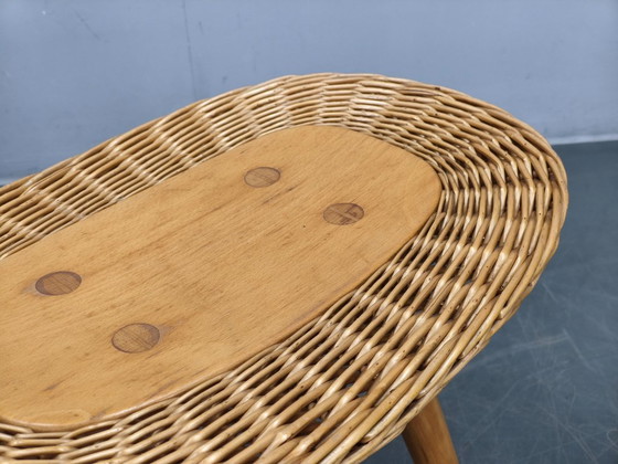 Image 1 of Pair of Rattan Side Tables by Jan Kalous for ULUV, 1970s