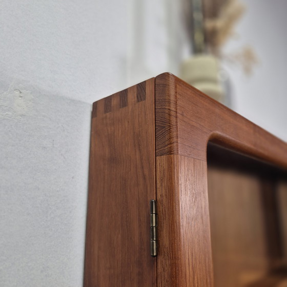 Image 1 of Dyrlund vintage 1960s wall unit display cabinet Danish