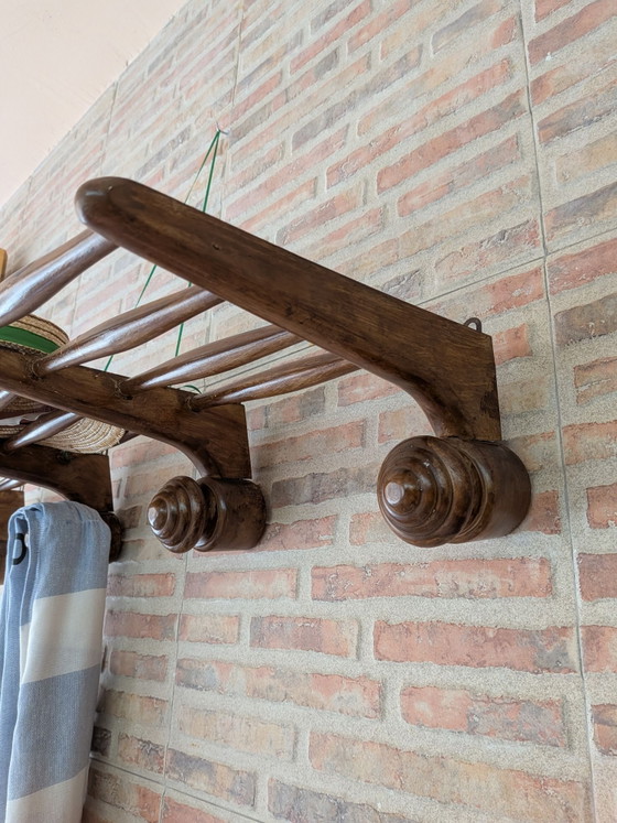 Appendiabiti antico, Legno, Marrone (foto 5 di 7)
