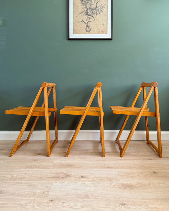 Image 1 of 3x Trieste Klapstoel Door Aldo Jacober