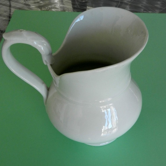 Image 1 of Vintage White Porcelain Pitcher