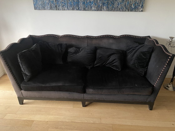 Image 1 of Schlossbank aus schwarzem Samt