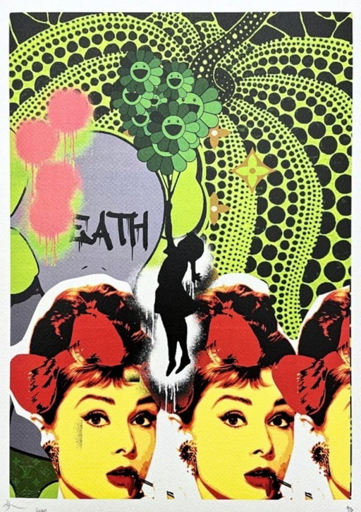 Death Nyc - Audrey Hepburn con la zucca di Kusama - Edizione limitata con certificato