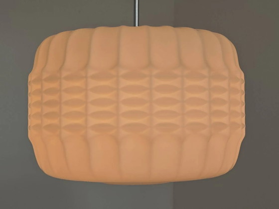 Opaline suspension origami lantern Czechoslovakia 1960 – Pendant lamps, Porcelain, Plastic (photo 4 of 16)