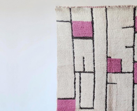 Handwoven Natural Wool Rug, Traditional Craftsmanship, 2/3 m – Aime Té, Rugs & carpets (photo 4 of 5)
