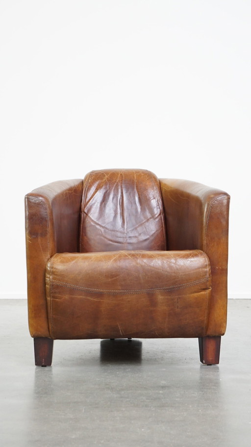 Beef Leather Aviator Armchair/ Armchair