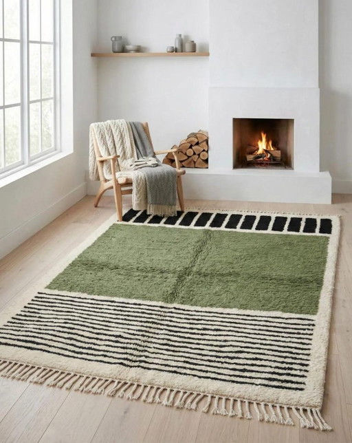 Tapis Marocain Berbère En Laine 230cmx150cm – vloerkleden en tapijten, Cotton (photo 2 of 6)