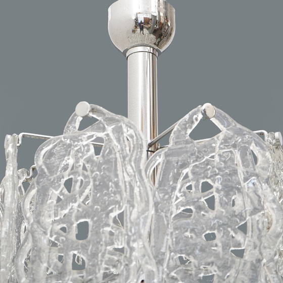Image 1 of Kroonluchter "Ragnatela" met Murano glaselementen, 1970