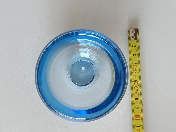 Bol vide-poches vintage en verre d'art bleu – années 1960/70 – Objets déco, Glass (photo 5 of 6)