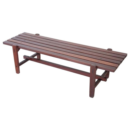 Panca in teak, anni '60
