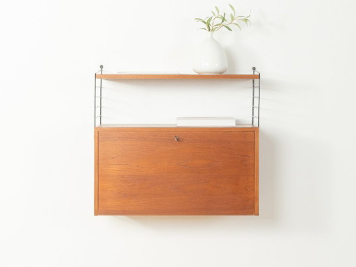 1950s Wall Shelf, Nils Strinning – wandkast, Metal, Wood (photo 2 of 10)