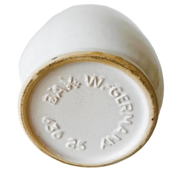 Image 1 of Vintage West Germany white vase Bay Keramik 1970's