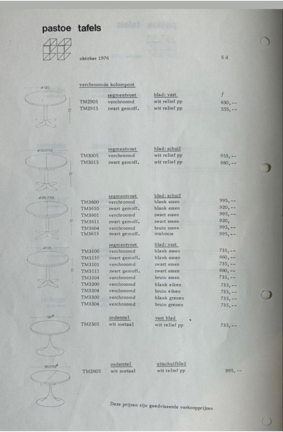 Image 1 of Tavolo da pranzo Pastoe anni '70