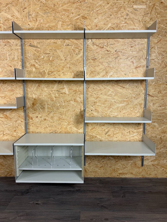 Jaren 60 70 Wandrek Wall Unit van Dieter Rams voor Vitsoe 606 – Metal (photo 7 of 22)