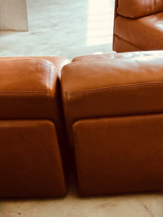 Image 1 of De Sede Leather Sofa Circa 1980