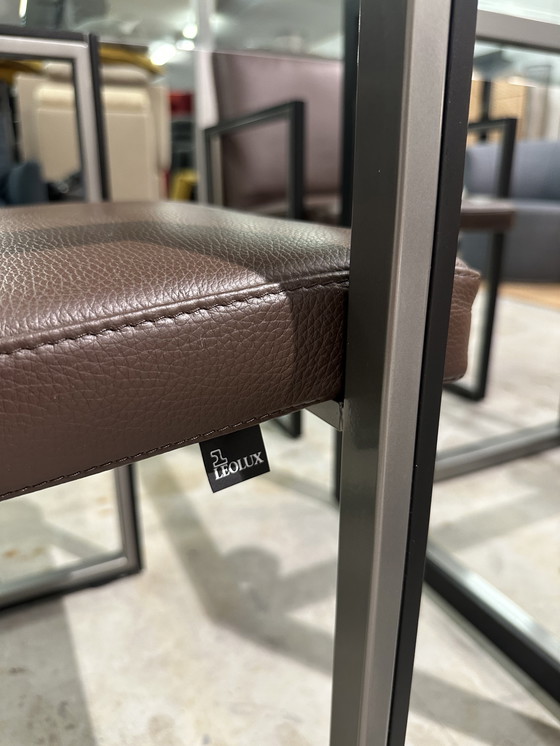 Image 1 of ZGAN Table de salle à manger Leolux Window + 4 chaises