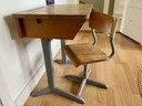 Vintage children's school desk/small desk with chair