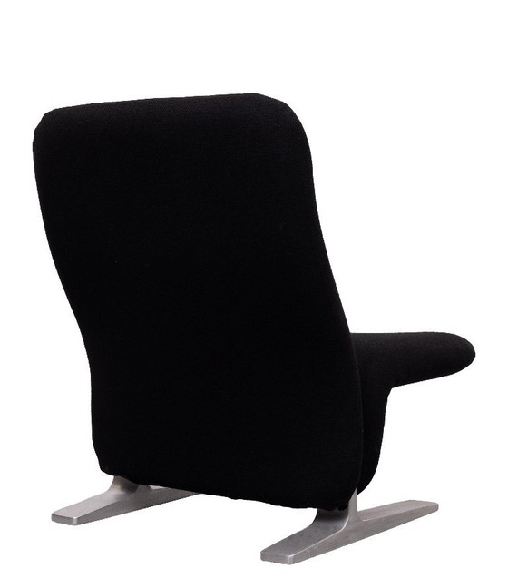F780 Concorde Lounge Chair by Pierre Paulin for Artifort, Poltrone, Alluminio, Nero, Vintage (foto 6 di 11)