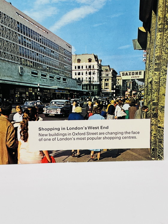 Image 1 of 3er-Set Kartonfotos „Shopping im Londoner West End“